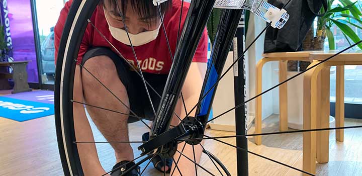 ロードバイク空気入れ